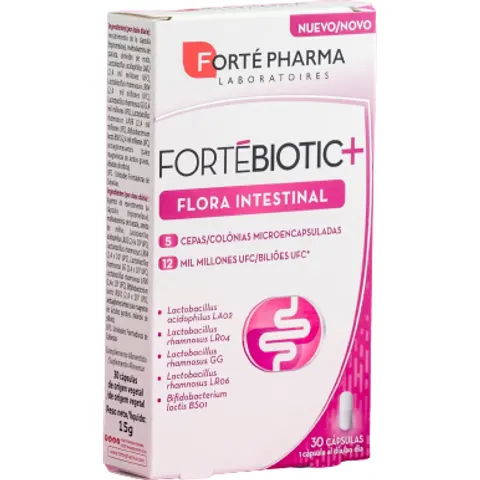 Forte pharma fortebiotic+ flora intestinal 30cap. – imagen 1