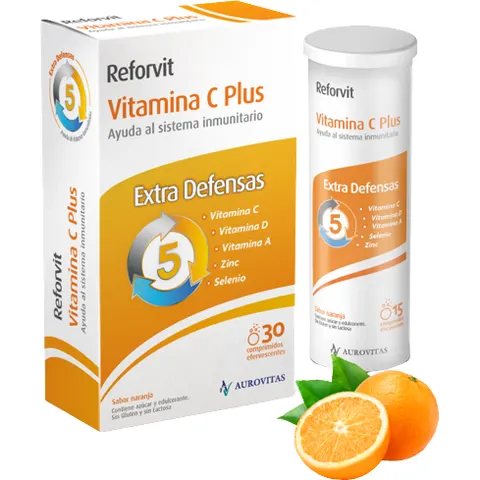 Aurovitas Reforvit Vitamina C Plus 30 Comprimidos – imagen 1