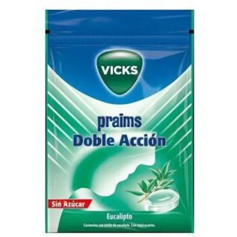 Vicks Caramelos de Eucalipto Doble Acción 60 gr – imagen 1
