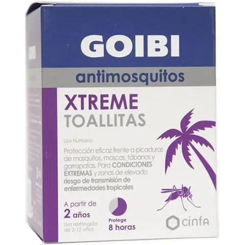 goibi Xtreme Antimosquitos toallitas 16uds – imagen 1