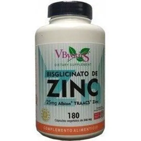 Vbyotics zinc bisglicinato 180cap. – imagen 1