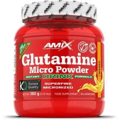 Amix glutamina micro powder drink 360 g mango – imagen 1