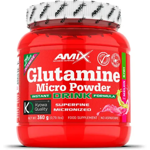 Amix glutamina micro powder drink 360 g melon-kiwi – imagen 1