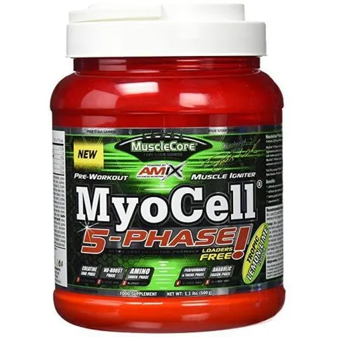 Amix musclecore myocell 5 phase 500 gr lima-limon – imagen 1
