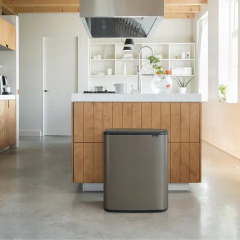 Brabantia Bo 60 Litre Touch Top Bin - Dark Grey – image 1