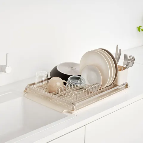 Brabantia SinkSide Dish Drying Rack - Soft Beige – image 1