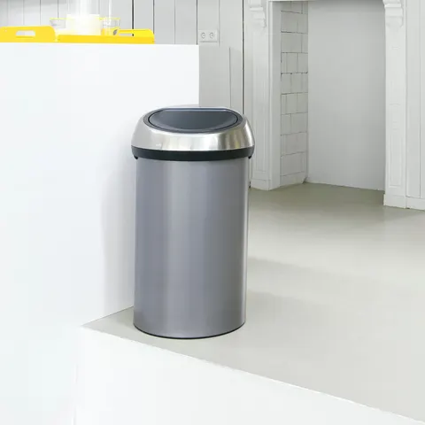 Brabantia 60 Litre Platinum Touch Top Bin - Grey – image 1