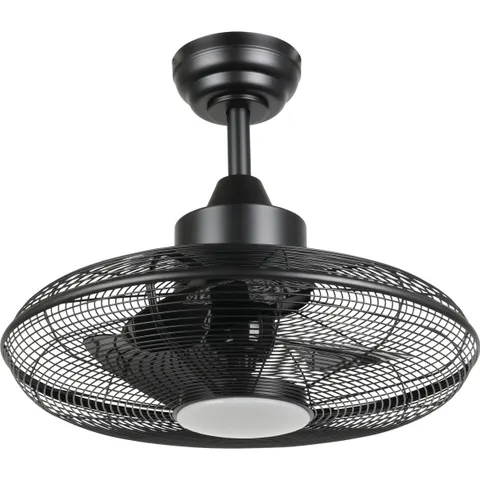 EGLO Ventilatore da soffitto Igeldo nero, ø 53 cm – immagine 1