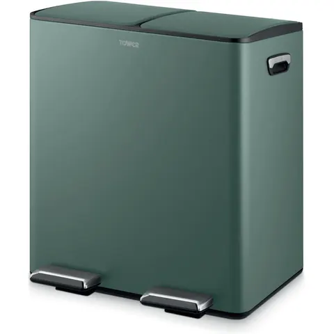 Tower 40 Litre Step On Recycling Bin Green 40L – image 1