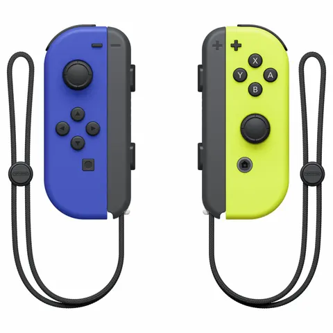 Nintendo Switch Joy-Con Controller paar - Blauw en Neon Geel – afbeelding 1