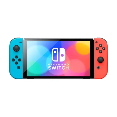 Switch (OLED-Modell) Neon Rot/Neon Blau – Bild 1