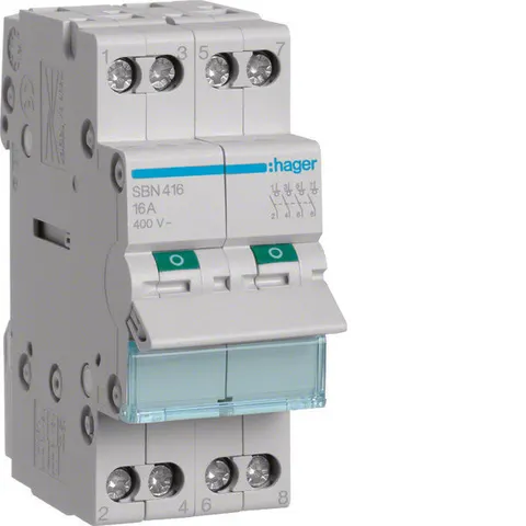 Hager SBN Inbouwschakelaar Modulair - SBN416 - E2SGZ – afbeelding 1