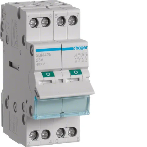 Hager Modulaire schakelaar 4 polig 2 - SBN425 – afbeelding 1