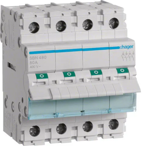 Hager SBN Inbouwschakelaar Modulair - SBN480 - E2SH6 – afbeelding 1