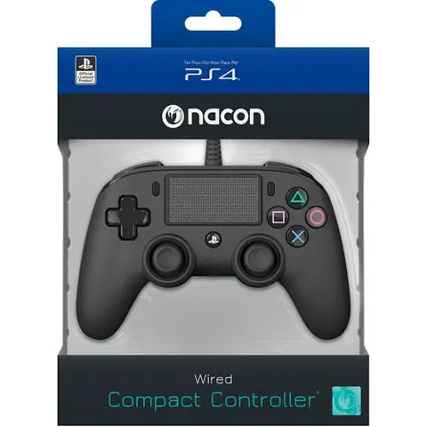 Nacon Compact Official Licensed Bedrade Controller - PS4 - Zwart – afbeelding 1