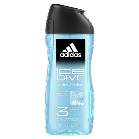 adidas Ice Dive 3in1 Duschgel 250 ml – Bild 1