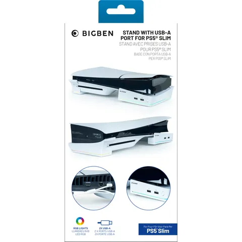 Nacon -Horizontale Console Standaard & Oplaadstation - PS5 Slim – afbeelding 1