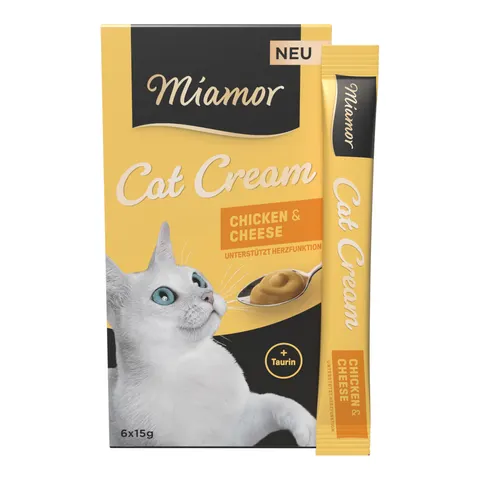 Miamor Cat Cream de frango e queijo - 6 x 15 g – imagen 1