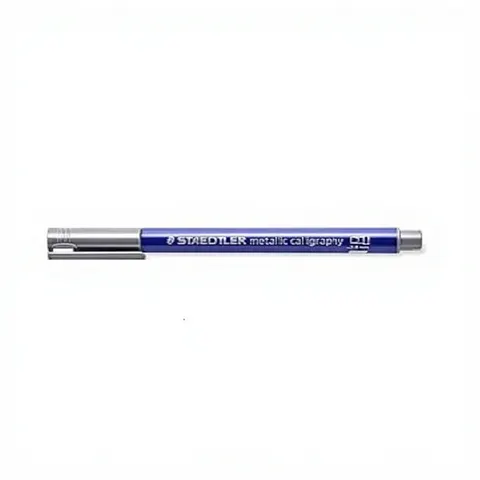 STAEDTLER Permanent-Marker metallic calligraphy, silber – Bild 1