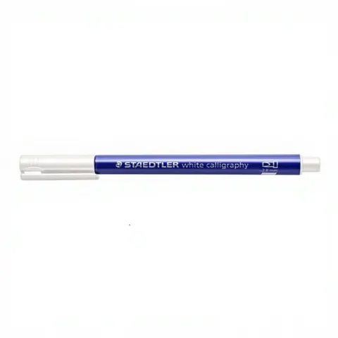 STAEDTLER Permanent-Marker metallic calligraphy, weiß – Bild 1