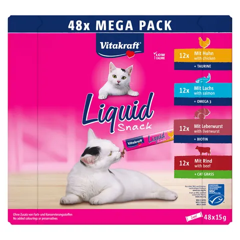 Vitakraft Liquid Snack Mega Pack 48x15g MSC – Bild 1