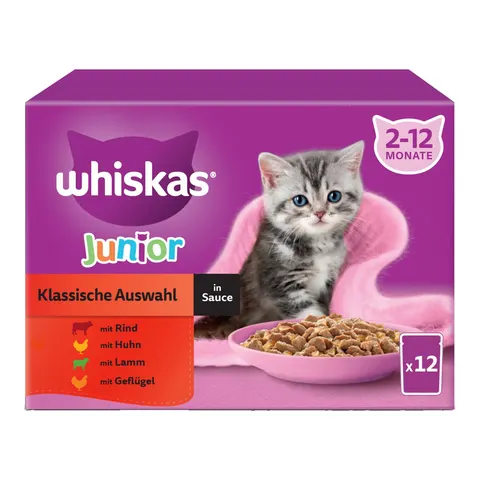 Whiskas Multipack Junior sélection classique en sauce 12x85 g – image 1