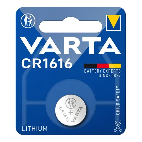 Batterij VARTA knoopcel 1x CR1616 lithium – afbeelding 1