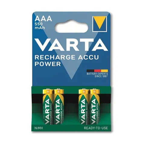 Batterijen AAA 4 Stuks Varta Oplaadbaar – afbeelding 1