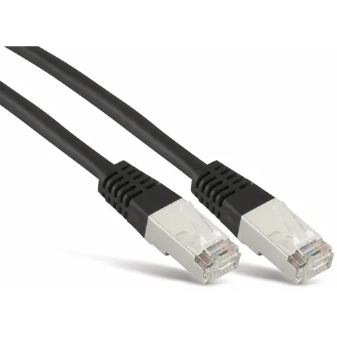 Patchkabel cat 6 S/FTP PIMF Halogenfrei sw 0,5m – afbeelding 1