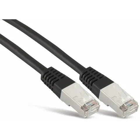 Patchkabel cat 6 S/FTP PIMF Halogenfrei sw 0,25m – afbeelding 1
