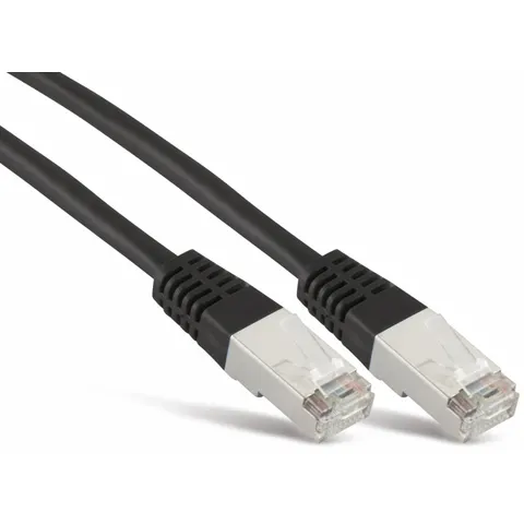Patchkabel cat 6 S/FTP PIMF Halogenfrei sw 7,5m – afbeelding 1
