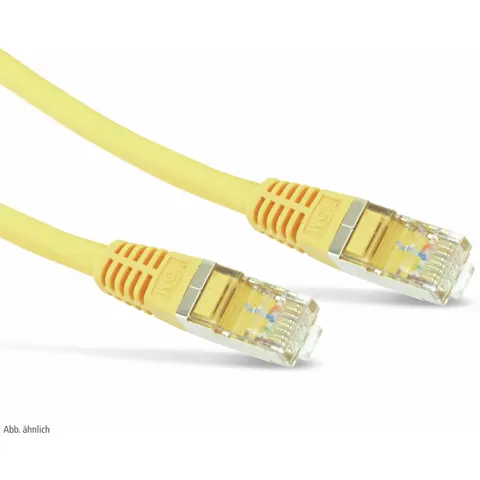 Patchkabel cat 6 S/FTP PIMF Halogenfrei gelb 3m – afbeelding 1