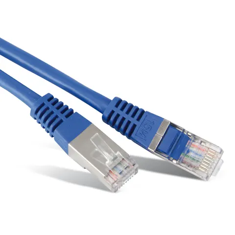 Patchkabel cat 6 S/FTP PIMF Halogenfrei blau 3m – afbeelding 1