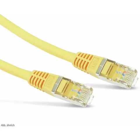 Patchkabel cat 6 S/FTP PIMF Halogenfrei gelb 5m – afbeelding 1