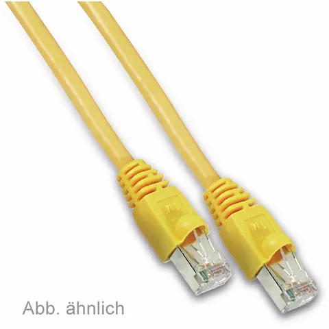 Patchkabel cat 6 S/FTP PIMF Halogenfrei gelb 2m – afbeelding 1