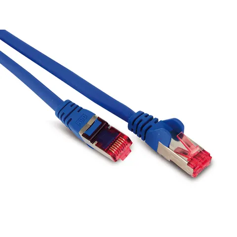 Patchkabel cat6A S/FTP PIMF Halogenfrei blau 0,25m – afbeelding 1