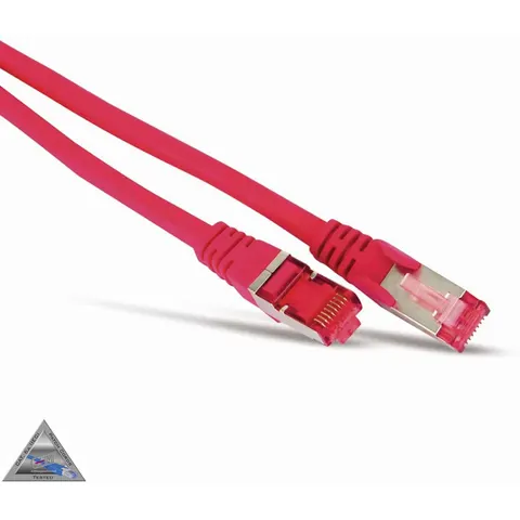 Patchkabel cat6A S/FTP PIMF Halogenfrei rot 1m – afbeelding 1