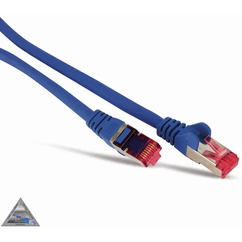 Patchkabel cat6A S/FTP PIMF Halogenfrei blau 5m – afbeelding 1