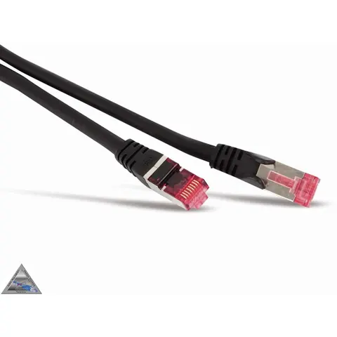 Patchkabel cat6A S/FTP PIMF Halogenfrei sw 10m – afbeelding 1