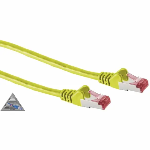 Patchkabel cat6A S/FTP PIMF Halogenfrei gelb 20m – afbeelding 1