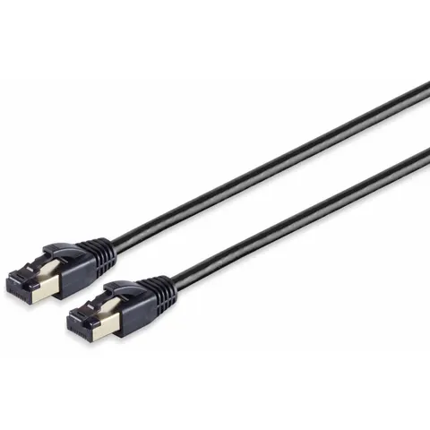 Patchkabel cat 8.1 F/FTP PIMF LSZH schwarz 7,5m – afbeelding 1