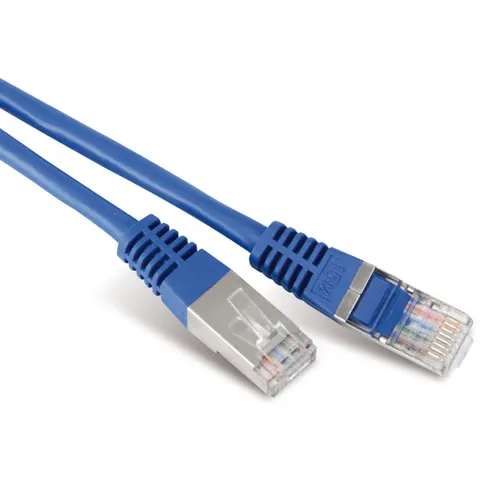 Patchkabel cat 6 S/FTP PIMF Halogenfrei blau 0,25m – afbeelding 1
