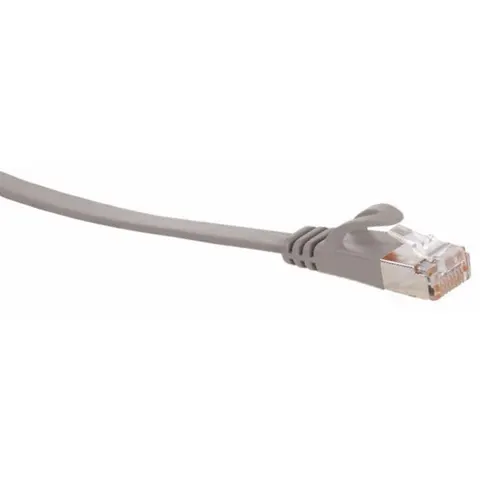 UFTP CAT7 platte netwerkkabel | PVC | grijs | 2 meter – afbeelding 1