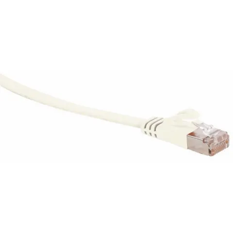 UFTP CAT7 platte netwerkkabel | PVC | wit | 3 meter – afbeelding 1