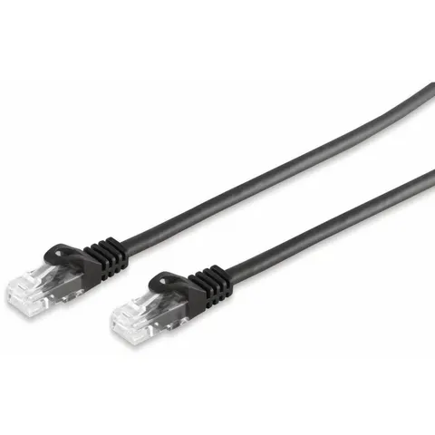 RJ45 Patchkabel CAT 7 Rohkabel U/UTP schwarz 30m – afbeelding 1