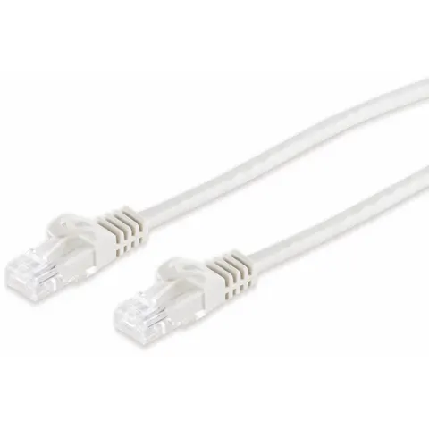 RJ45 Patchkabel CAT 7 Rohkabel U/UTP weiß 15m – afbeelding 1