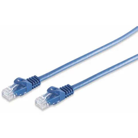 RJ45 Patchkabel CAT 7 Rohkabel U/UTP blau 3m – afbeelding 1