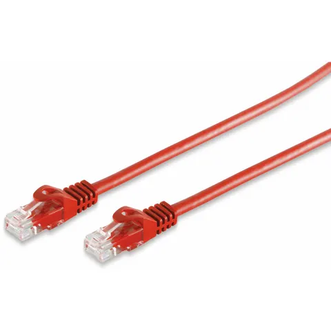 RJ45 Patchkabel CAT 7 Rohkabel U/UTP rot 0,5m – afbeelding 1