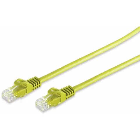 RJ45 Patchkabel CAT 7 Rohkabel U/UTP gelb 20m – afbeelding 1