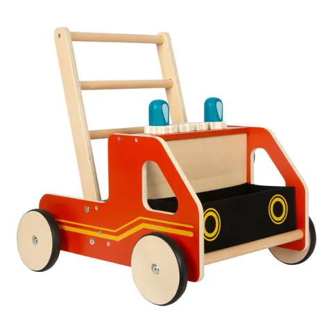 Small Foot - Houten Loopwagen Brandweer – afbeelding 1